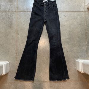 Kancan flare in black denim super soft